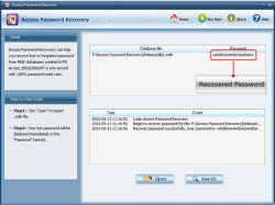 Recover Access password
